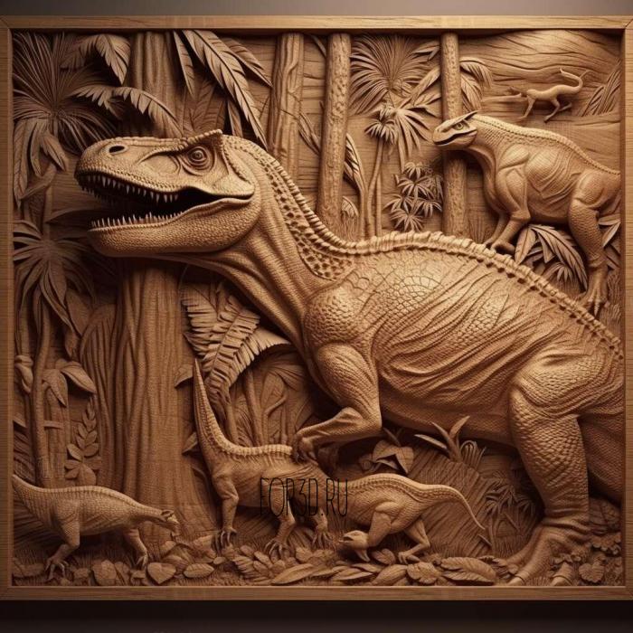 Jurassic Park 3 3d stl модель для ЧПУ